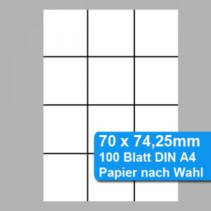 Perforiertes Papier 70 x 74,25