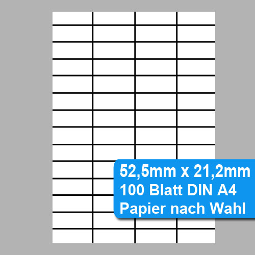 Perforiertes Papier 52,5 x 21,2mm