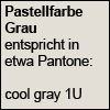 kühl grau Pastellfarbe