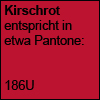 Kirschrot - Pantone 186U