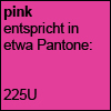 pink, Pantone 225U